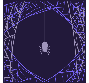 Posavasos halloween motivo de telaraña - TenVinilo