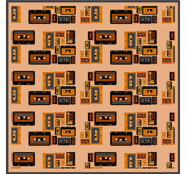 Posavasos frikis patrones de cassettes vintage - TenVinilo