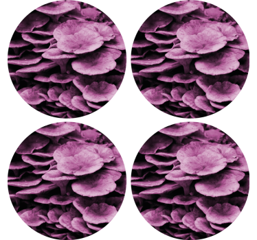 Posavasos patrón floral texturizado - TenVinilo