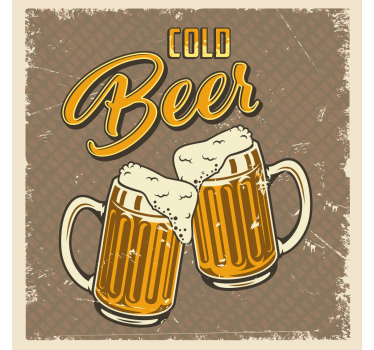 Posavasos cerveza tazas de cerveza espumosa - TenVinilo