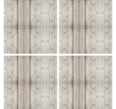 Posavasos textura de madera - TenVinilo