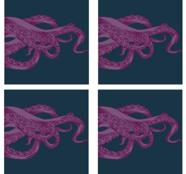 Posavasos frikis ilustración de pulpo intrincado - TenVinilo