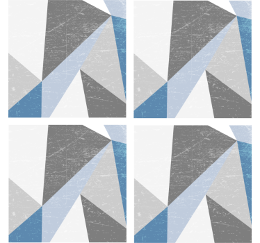 Posavasos formas angulares geométricas - TenVinilo
