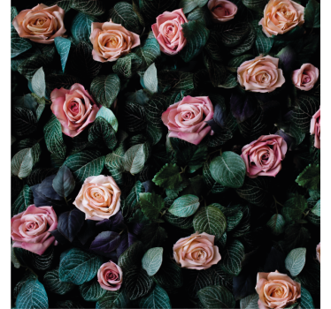 Posavasos frikis patrón floral romántico - TenVinilo