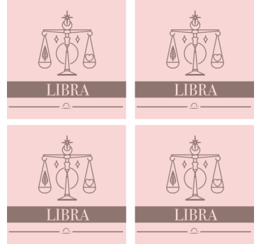 Posavasos con frases escala zodiacal de libra - TenVinilo