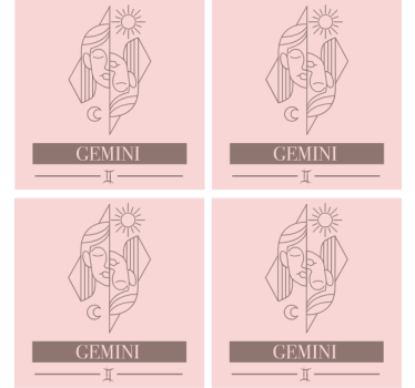 Posavasos con frases caras dual del zodiaco - TenVinilo