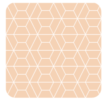 Posavasos diseño hexagonal geométrico - TenVinilo