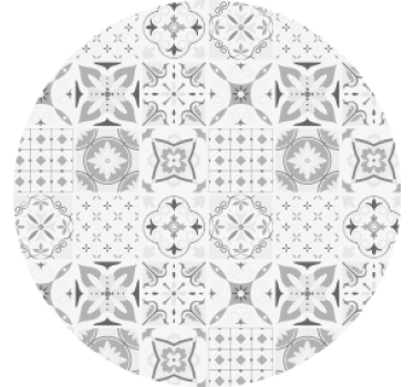 Posavasos arreglo floral geométrico - TenVinilo