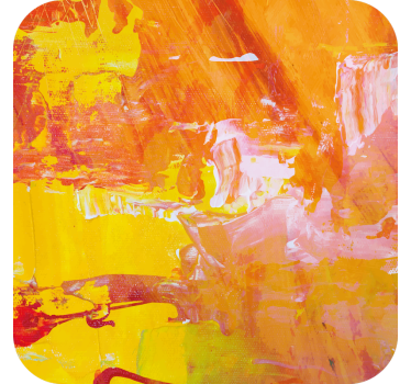 Posavasos cerveza salpicadura abstracta vibrante - TenVinilo