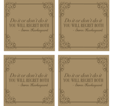 Posavasos con frases elegancia de citas sofisticadas - TenVinilo