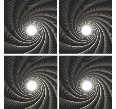 Posavasos original Efecto espiral geométrico moderno 3d - TenVinilo