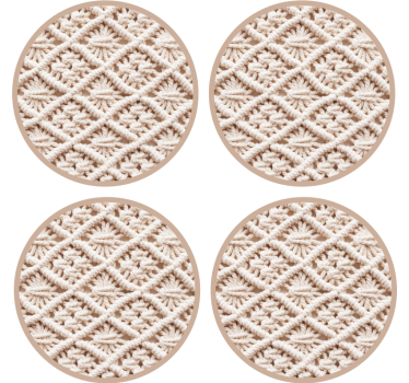 Posavasos patrón de crochet intrincado - TenVinilo