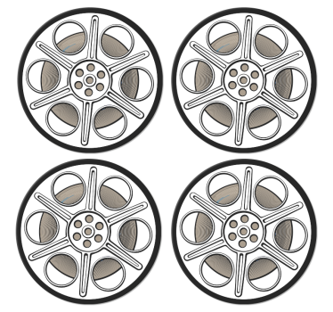 Posavasos retro Rollo de película de cine - TenVinilo