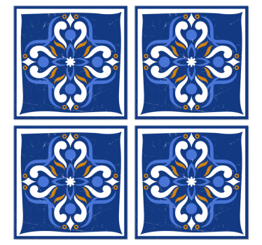 Posavasos de azulejos Azulejo mediterráneo clásico - TenVinilo