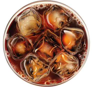 Posavasos vaso de cola con hielo - TenVinilo