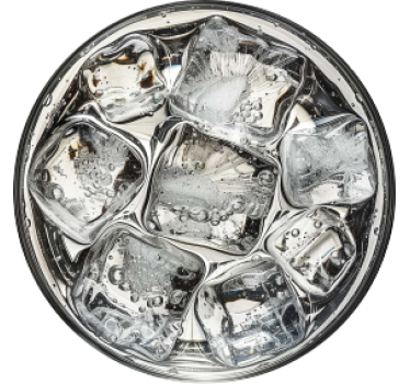 Posavasos de vaso de agua con hielo - TenVinilo