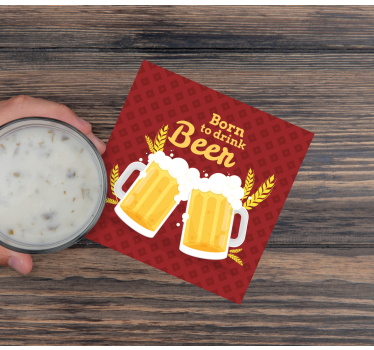 Posavasos cerveza brindemos con cervezas - TenVinilo