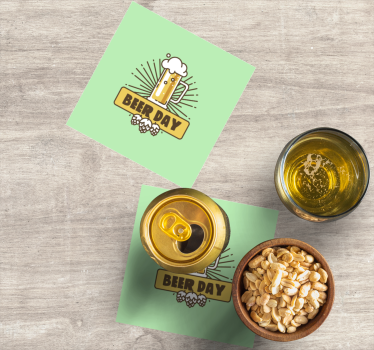 Posavasos cerveza celebración de jarras de cerveza - TenVinilo