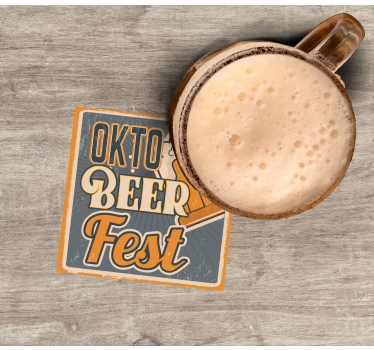 Posavasos cerveza celebración de la cerveza oktoberfest - TenVinilo