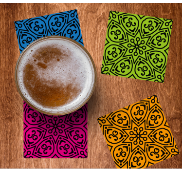 Posavasos cerveza con diseño atrevido - TenVinilo