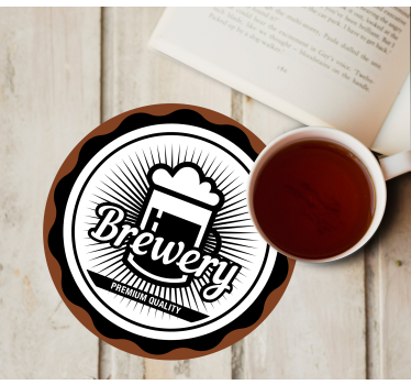 Posavasos cerveza emblema de calidad premium - TenVinilo
