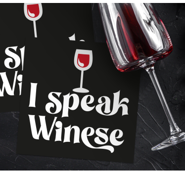 Posavasos cerveza humor de copa de vino - TenVinilo
