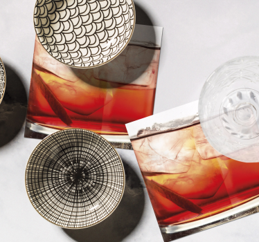Posavasos cerveza whiskey en las rocas - TenVinilo