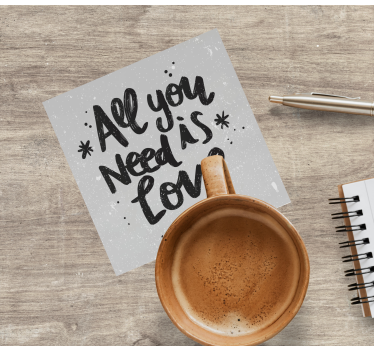 Posavasos con frases arte de mensajes inspiradores - TenVinilo