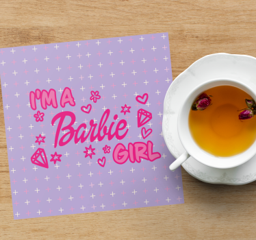 Posavasos con frases cita en rosa divertida - TenVinilo