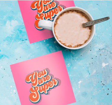 Posavasos con frases diseño de frases motivacionales - TenVinilo