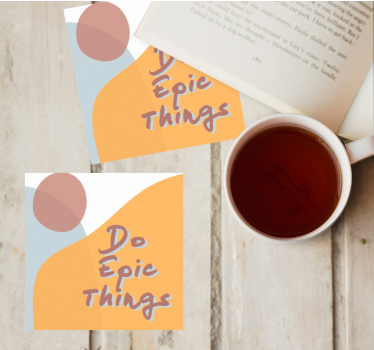 Posavasos con frases mensajes inspiradores - TenVinilo