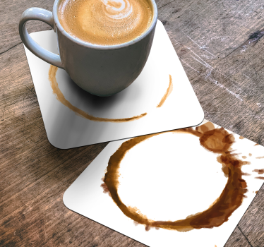 Posavasos con motivos de manchas de café - TenVinilo
