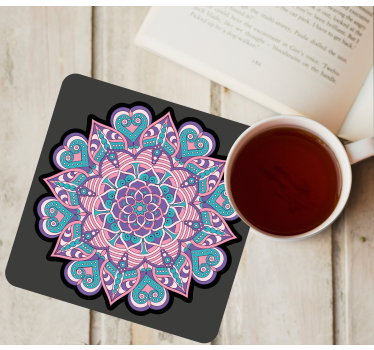 Posavasos de azulejos Mandala boho - TenVinilo