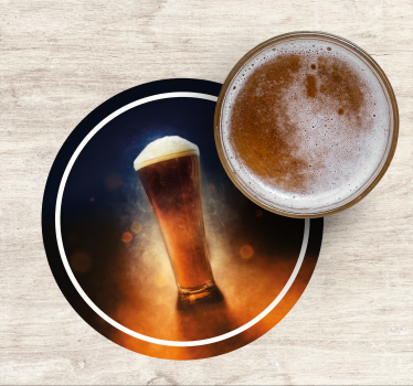 Posavasos de cerveza Diseño de cerveza fresca - TenVinilo