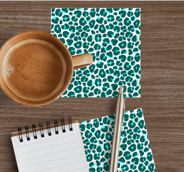 Posavasos estampado de manchas de leopardo - TenVinilo