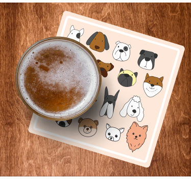Posavasos frikis caras de animales adorables - TenVinilo