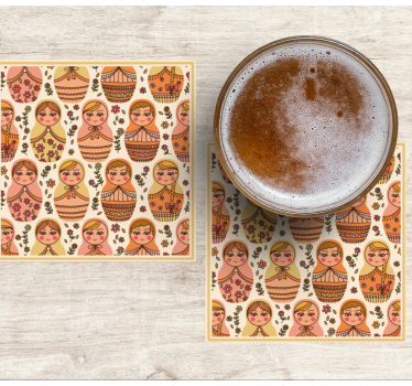 Posavasos frikis con diseño de muñecas matryoshka - TenVinilo