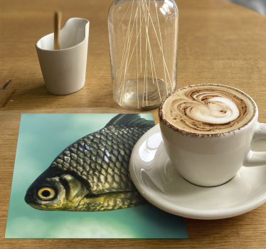Posavasos frikis con imágenes realistas de peces - TenVinilo