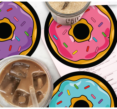 Posavasos frikis deliciosos bocados coloridos - TenVinilo