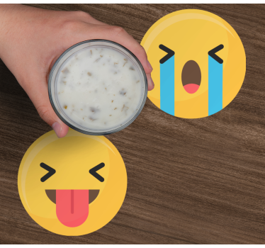 Posavasos frikis Emojis de redes sociales - TenVinilo
