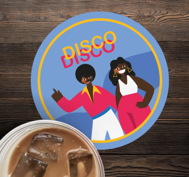 Posavasos frikis fiesta de baile disco - TenVinilo