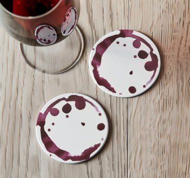 Posavasos manchas de vino - TenVinilo