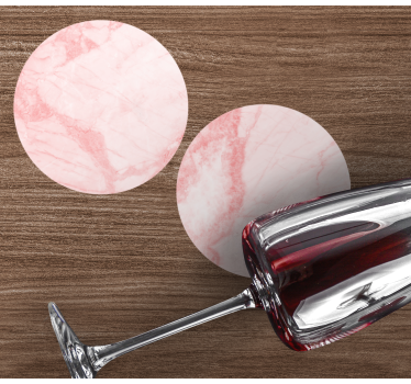 Posavasos mármol rosa texturizado - TenVinilo