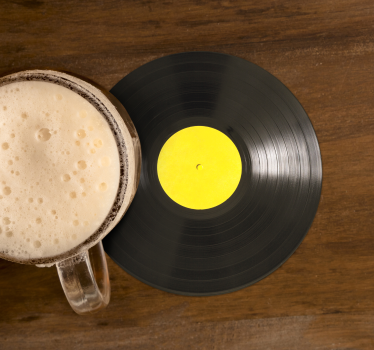 Posavasos moderno disco de vinilo - TenVinilo