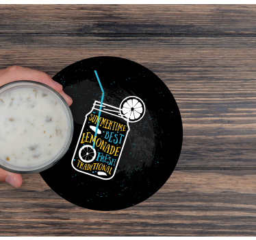 Posavasos moderno jarra de limón refrescante - TenVinilo