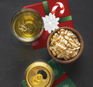Posavasos navidad cajas regalos con dulces - TenVinilo