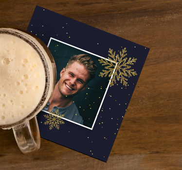 Posavasos navideños marco fotos navidad - TenVinilo