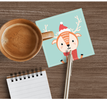 Posavasos navidad Reno bebé - TenVinilo