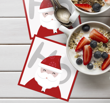 Posavasos navidad Santa claus y hohoho - TenVinilo