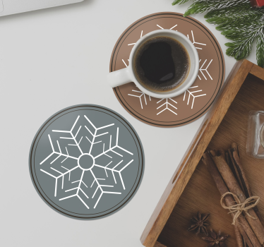 Posavasos navideño colección de copos de nieve - TenVinilo